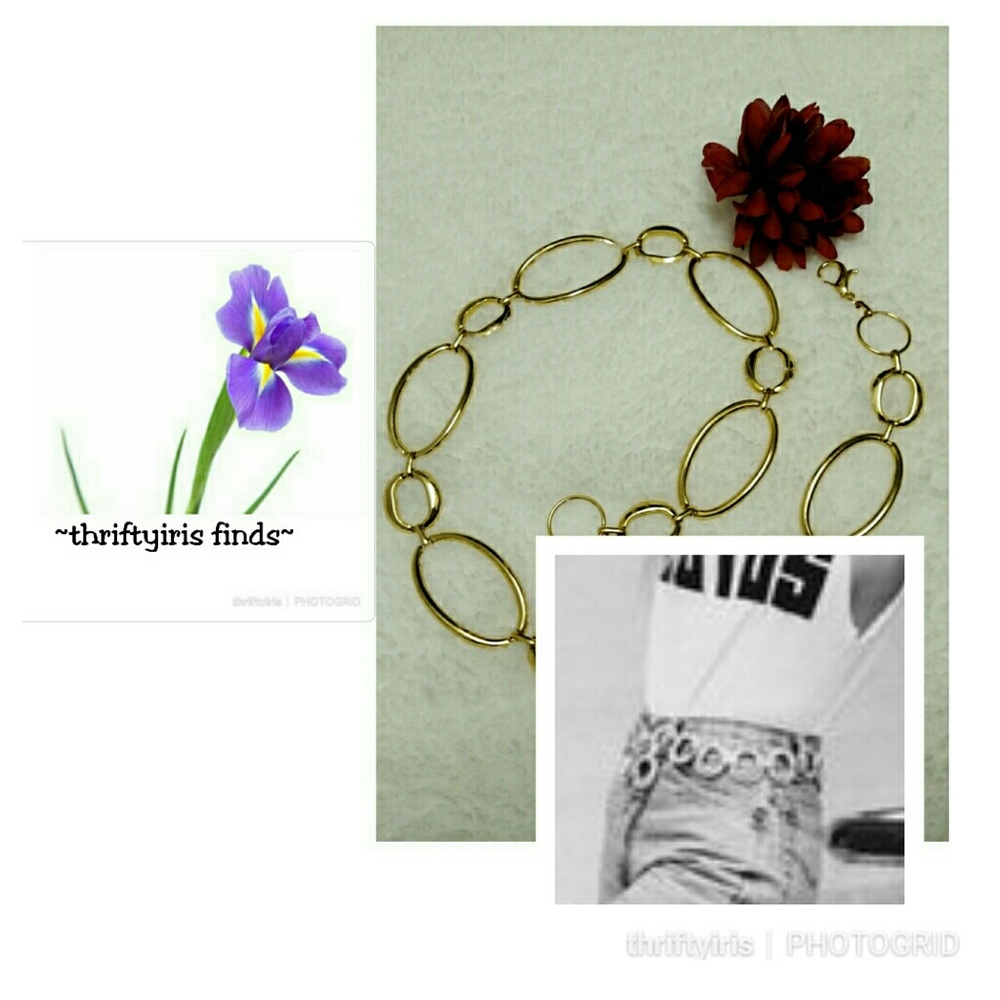 80's Vintage Gold Chainlink Belt